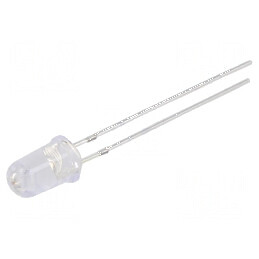 LED 5mm roșie 8400-10000mcd 15° convex | Electronic-mag.ro | Componente Electronice