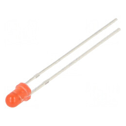 LED 3mm roșie 220-330mcd 30° convex | Electronic-mag.ro | Componente Electronice
