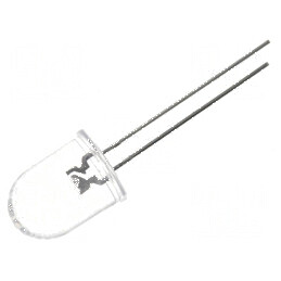 LED 10mm Albastru 1560-3000mcd 30° Convex | Electronic-mag.ro | Componente Electronice