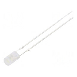 LED 3mm alb rece 1120-1560mcd 140° plat | Electronic-mag.ro | Componente Electronice