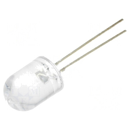 LED 10mm alb rece 5800mcd 30° convex | Electronic-mag.ro | Componente Electronice