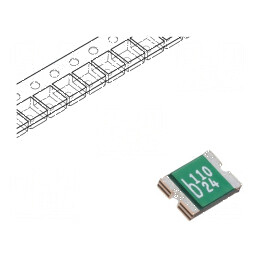Siguranță polimerică PTC 1,1A Imax 100A 0ZCG 1812 | Electronic-mag.ro | Componente Electronice