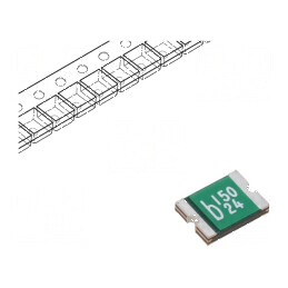 Siguranță polimerică PTC 1,5A Imax 100A 0ZCG 1812 | Electronic-mag.ro | Componente Electronice