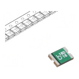 Siguranță polimerică PTC 1,6A Imax 100A 0ZCG 1812 | Electronic-mag.ro | Componente Electronice