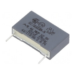 Condensator polipropilenă X2 R46 22nF 18x5x11mm THT ±10% | Electronic-mag.ro | Componente Electronice