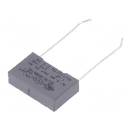 Condensator polipropilenă X2 R46 100nF 18x5x11mm THT ±10% | Electronic-mag.ro | Componente Electronice