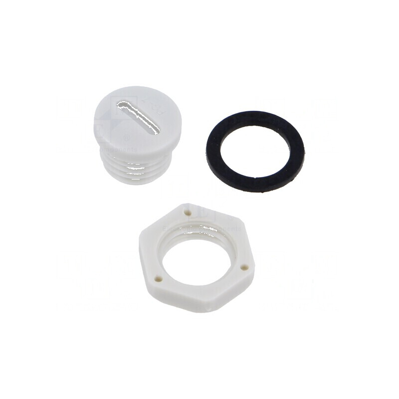 Capac protecție PG7 poliamidă gri deschis cu filet PG | Electronic-mag.ro | Componente Electronice Capac protecție PG7 poliamidă gri deschis cu filet PG | Electronic-mag.ro | Componente Electronice