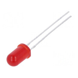 LED 5mm roșie 30° convex 1,6÷10mcd | Electronic-mag.ro | Componente Electronice