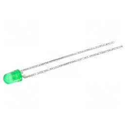 LED 3mm verde 1÷2mcd 30° convex nr. term: 2 | Electronic-mag.ro | Componente Electronice