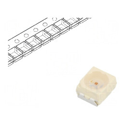 LED SMD 3528 Verde 11,2-18mcd 3,5x2,8x1,75mm 120° 10mA | Electronic-mag.ro | Componente Electronice