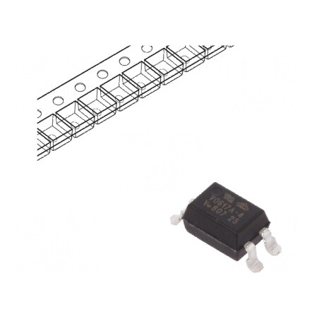 Optocuplor SMD 1 Canal, 5.3kV Izolație, 80V Uce | Electronic-mag.ro | Componente Electronice