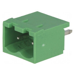 Regletă de conexiuni deconectabilă 5mm, 2 piste drept soclu | Electronic-mag.ro | Componente Electronice