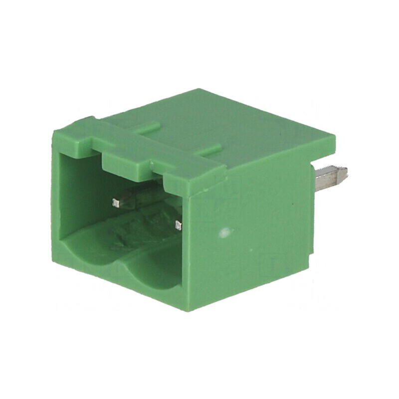 Regletă de conexiuni deconectabilă 5mm, 2 piste drept soclu | Electronic-mag.ro | Componente Electronice