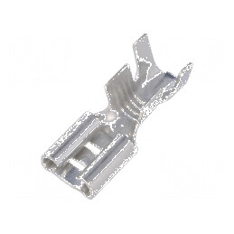 Terminal plat 6,3mm mamă 4÷6mm2 crimpat pe cablu drept | Electronic-mag.ro | Componente Electronice
