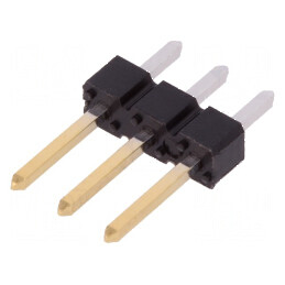 Conector BERGSTIK tată PIN 3 drept THT pentru şiruri pini | Electronic-mag.ro | Componente Electronice