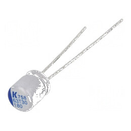 Condensator polimeric 180uF 6,3VDC THT ESR 18mΩ | Electronic-mag.ro | Componente Electronice