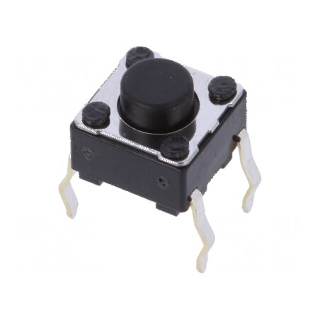 Microîntrerupător TACT SPST 2 0,05A 12VDC THT 1N 5mm | Electronic-mag.ro | Componente Electronice