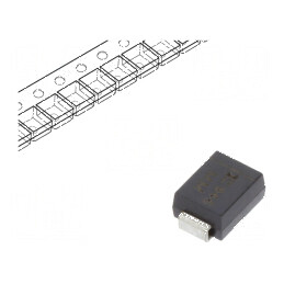 Diodă TVS 600W 36,7V 11,3A Unidirecțională SMB Bandă/Rolă | Electronic-mag.ro | Componente Electronice