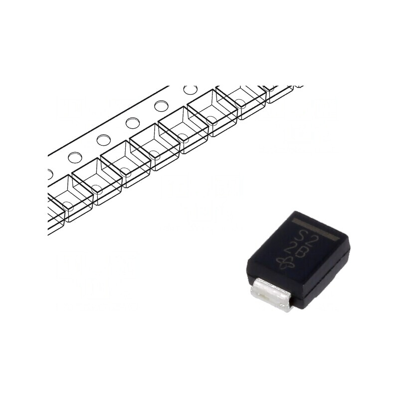 Diodă Schottky SMD 20V 2A SMB - Redresor  | Electronic-mag.ro | Componente Electronice