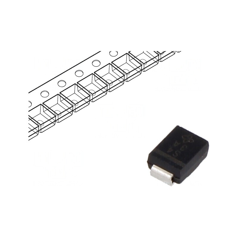 Diodă Schottky SMD 40V 2A SMB - Redresor pe rolă, bandă | Electronic-mag.ro | Componente Electronice