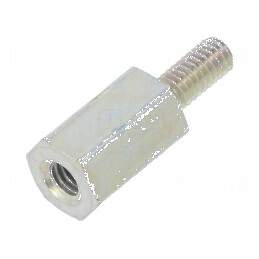 Piuliță distanțieră filetată 8mm M2,5 hexagonală | Electronic-mag.ro | Componente Electronice