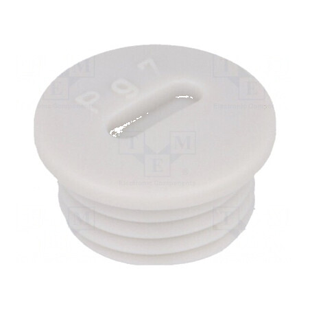 Capac de protecție PG7 IP54 polistiren gri deschis 6mm | Electronic-mag.ro | Componente Electronice