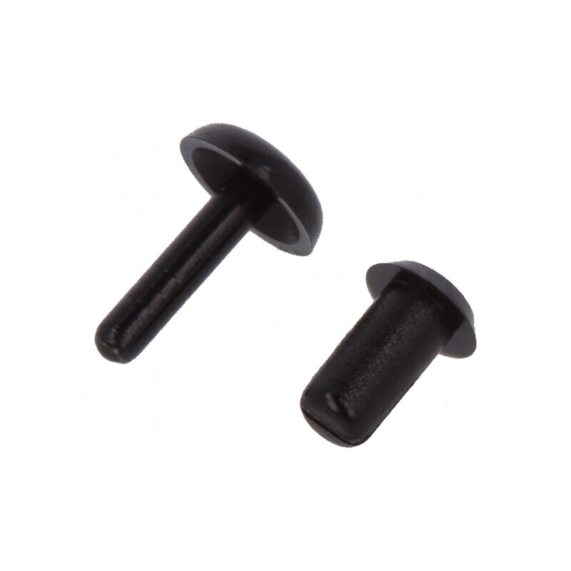 Diblu poliamidă 4mm lungime, diametru orificiu montare 2,1mm, negru | Electronic-mag.ro | Componente Electronice Diblu poliamidă 4mm lungime, diametru orificiu montare 2,1mm, negru | Electronic-mag.ro | Componente Electronice
