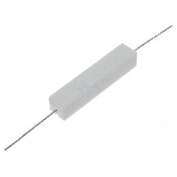 Rezistor bobinat cu ciment THT 9,1Ω 10W ±5% 48x9,5x9,5mm | Electronic-mag.ro | Componente Electronice