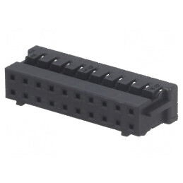 Conector cablu-cablu PCB mufă mamă 20 PIN DF11 Pas 2mm drept | Electronic-mag.ro | Componente Electronice
