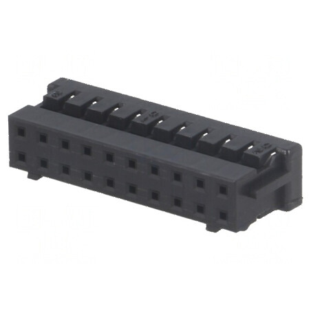 Conector cablu-cablu PCB mufă mamă 20 PIN DF11 Pas 2mm drept | Electronic-mag.ro | Componente Electronice