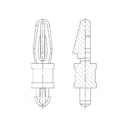 Distanțier PCB poliamidă 66 11,1mm clichet | Electronic-mag.ro | Componente Electronice