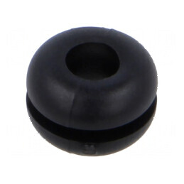 Manșon PVC negru 6,4mm x 4mm, 0÷80°C | Electronic-mag.ro | Componente Electronice