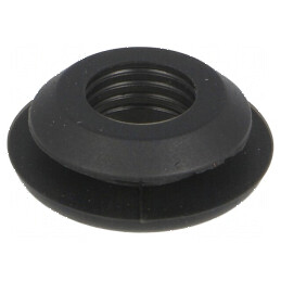 Manșon din silicon negru Øorif. montaj 10,5mm Øorif. 7,8mm | Electronic-mag.ro | Componente Electronice