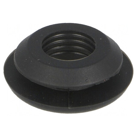 Manșon din silicon negru Øorif. montaj 10,5mm Øorif. 7,8mm | Electronic-mag.ro | Componente Electronice