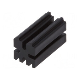 Bucșă de distanțare LED 3mm x 10mm neagră UL94V-0 | Electronic-mag.ro | Componente Electronice