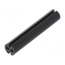 Bucșă de distanțare LED 4mm pentru LED 3mm Lungime 22,2mm Neagră | Electronic-mag.ro | Componente Electronice