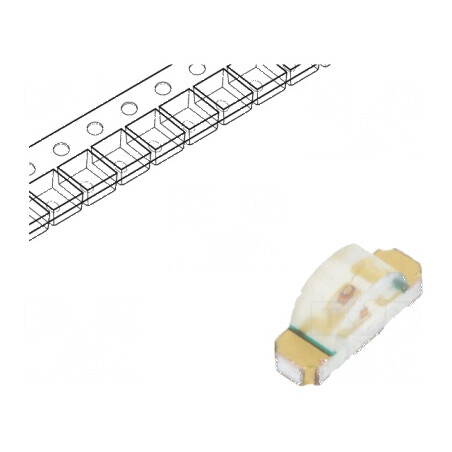 LED SMD 1206 roșie 2,8÷10mcd 3,2x1,5x1mm 130° 20mA 626nm | Electronic-mag.ro | Componente Electronice