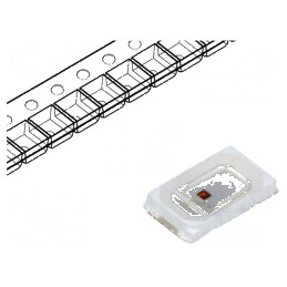 LED SMD 5730 roșie 10-15lm PLCC2 5,7x3x0,8mm 120° 150mA | Electronic-mag.ro | Componente Electronice