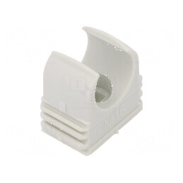 Suport de fixare polipropilenă gri deschis 25,3mm x 25mm | Electronic-mag.ro | Componente Electronice