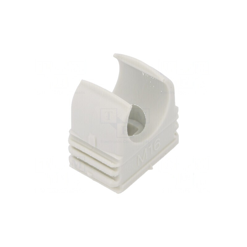 Suport de fixare polipropilenă gri deschis 25,3mm x 25mm | Electronic-mag.ro | Componente Electronice