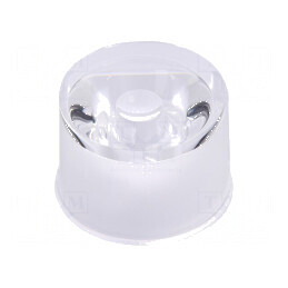 Lentilă LED rotundă incoloră 60° cu suport | Electronic-mag.ro | Componente Electronice