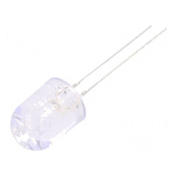 LED 10mm Verde 18000-22000mcd 30° Convex | Electronic-mag.ro | Componente Electronice