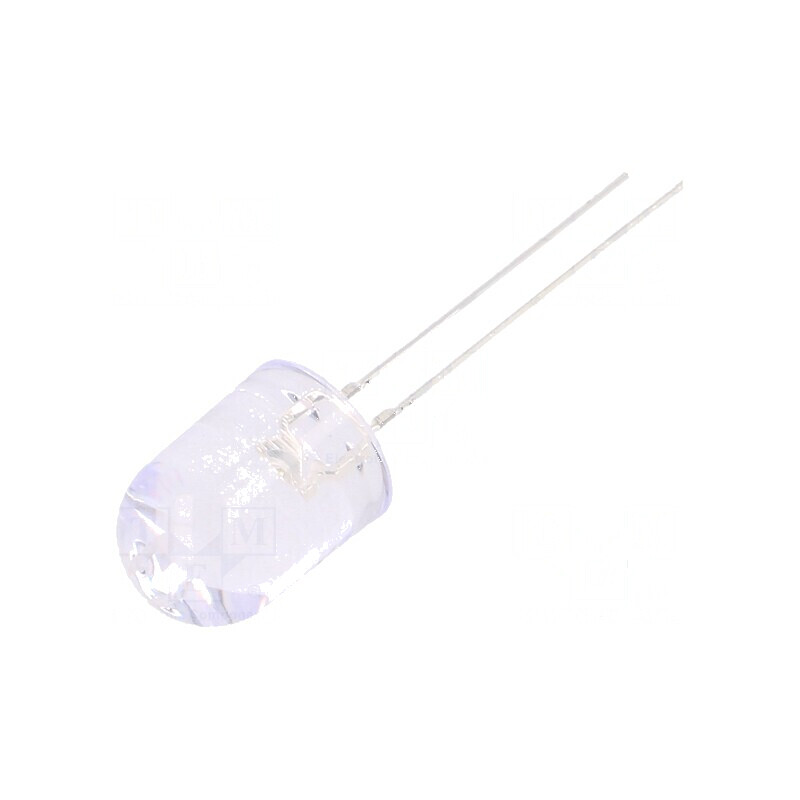 LED 10mm Verde 18000-22000mcd 30° Convex | Electronic-mag.ro | Componente Electronice