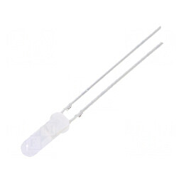 LED 3mm portocalie 68-100mcd 150° convex | Electronic-mag.ro | Componente Electronice