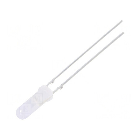 LED 3mm portocalie 68-100mcd 150° convex | Electronic-mag.ro | Componente Electronice