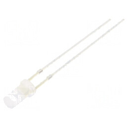 LED 3mm portocalie 330-500mcd 140° plat | Electronic-mag.ro | Componente Electronice