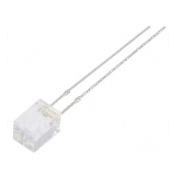 LED portocalie dreptunghiulară 5x5x7mm 750÷1000mcd 140° 20mA | Electronic-mag.ro | Componente Electronice