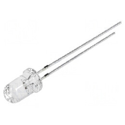 LED 5mm portocalie 4200-5800mcd 15° convex | Electronic-mag.ro | Componente Electronice