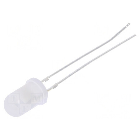 LED 5mm Alb Rece 750mcd 50° Convex | Electronic-mag.ro | Componente Electronice