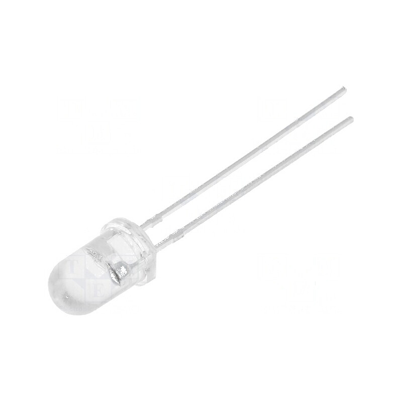 LED 5mm alb cald 3000mcd 30° convex | Electronic-mag.ro | Componente Electronice